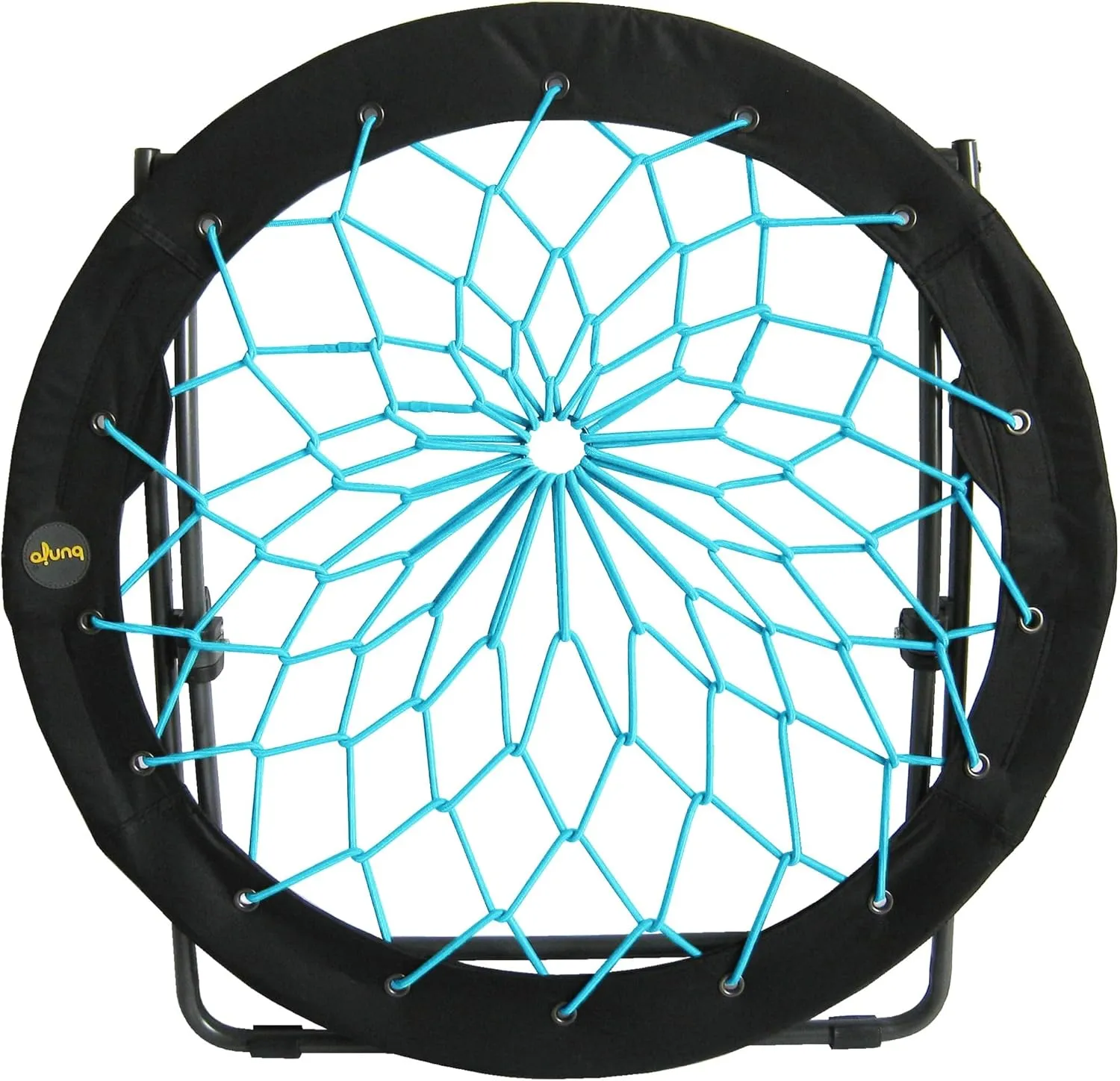 Zenithen Limited Foldable Bunjo Bungee Chair for Dorms, Living Rooms, Bedrooms, Camping, Gaming & Lounging, Teal (Pack of 4)